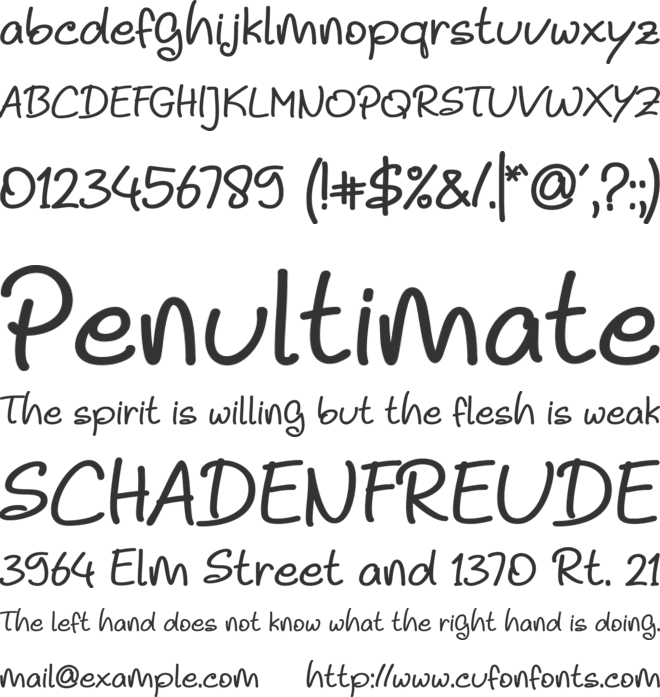 Noela Sherly font preview