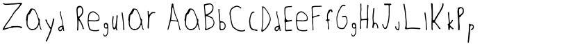 Zayd Regular font