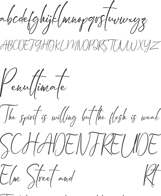 Arandalle Script font preview