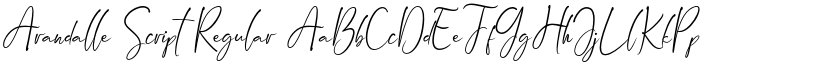 Arandalle Script Regular font