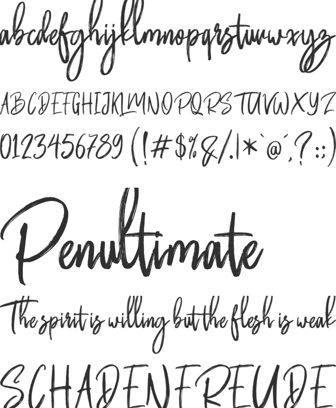 Butter Luchy Free font preview
