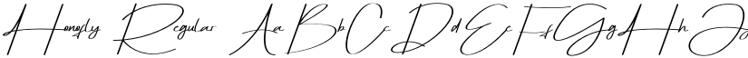 Honofly Regular font