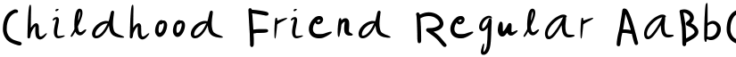 Childhood Friend Regular font