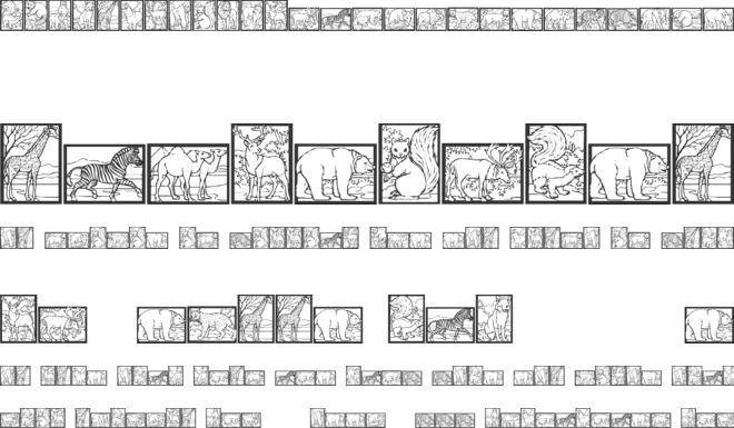 WW Animal Prints font preview
