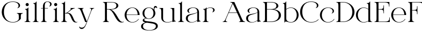 Gilfiky Regular font