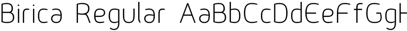 Birica Regular font