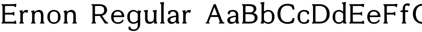 Ernon Regular font