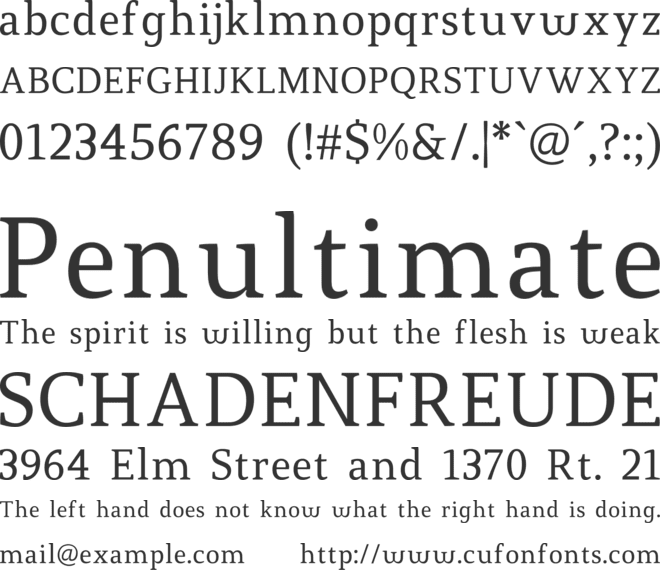 Guonia font preview