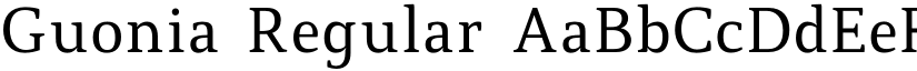 Guonia Regular font