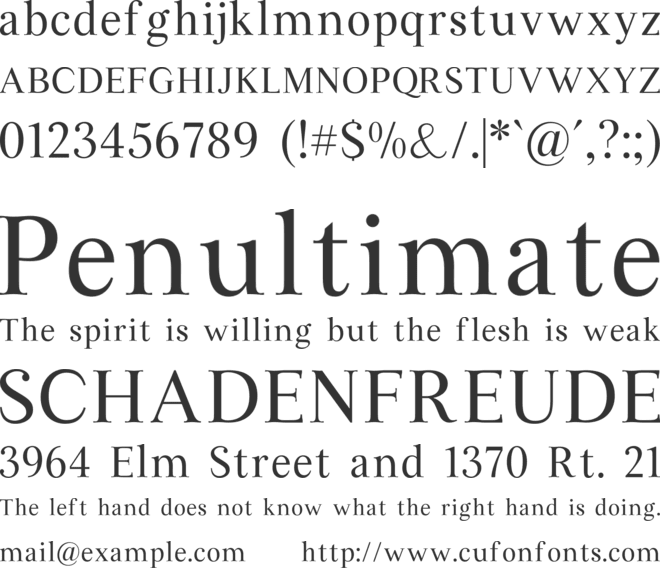 Infiilus font preview