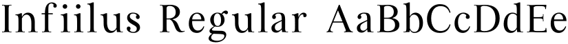 Infiilus Regular font