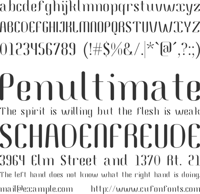 Pagnua font preview