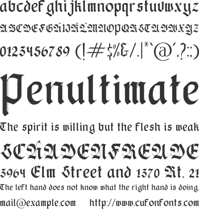 Black Stoner font preview