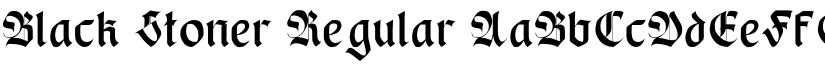 Black Stoner Regular font