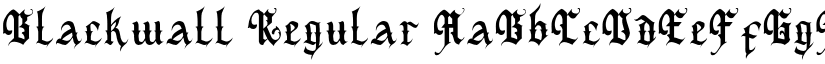 Blackwall Regular font