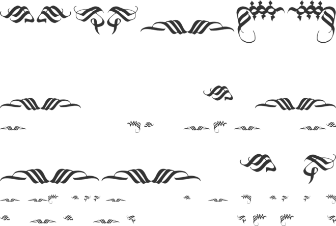 Blackland Ornament font preview