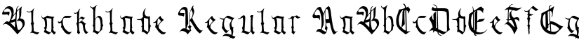 Blackblade Regular font