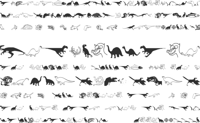 DinosoType font preview