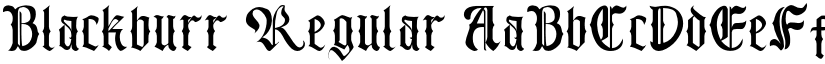 Blackburr Regular font