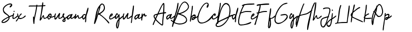 Six Thousand font download