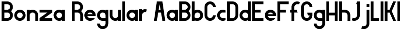 Bonza Regular font