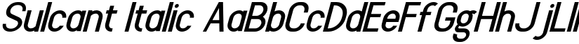 Sulcant Italic font