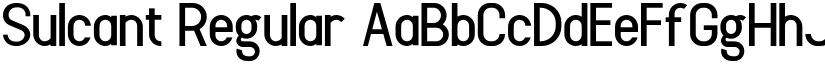 Sulcant Regular font