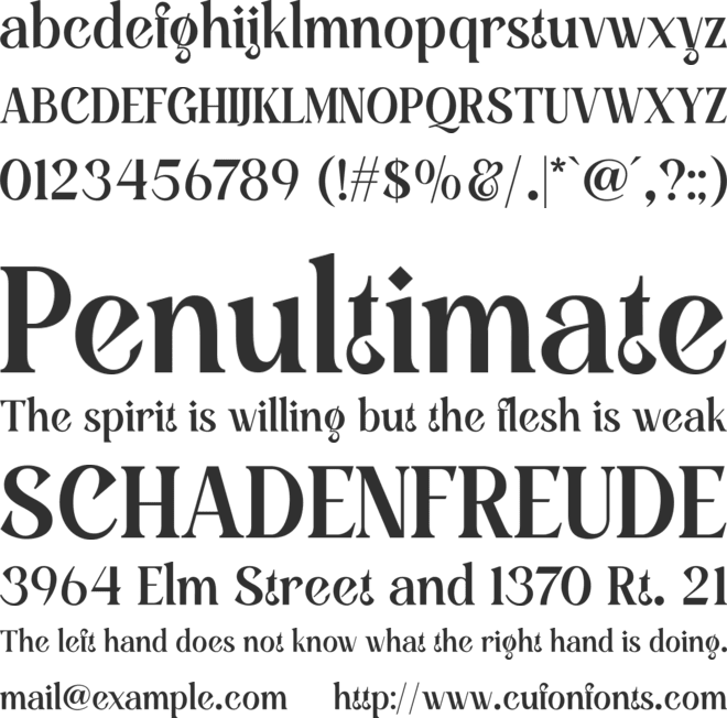 All in font preview