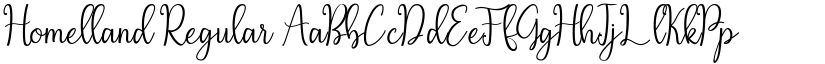 Homelland Regular font