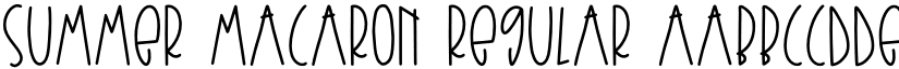 Summer Macaron Regular font