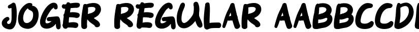 Joger Regular font