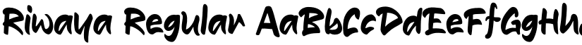 Riwaya Regular font