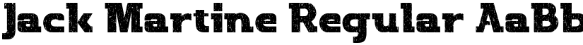 Jack Martine Regular font