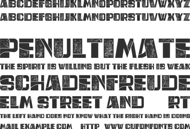 Retro Style font preview