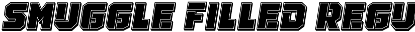 Smuggle Filled Regular font
