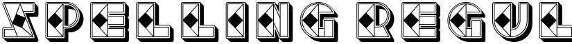Spelling Regular font