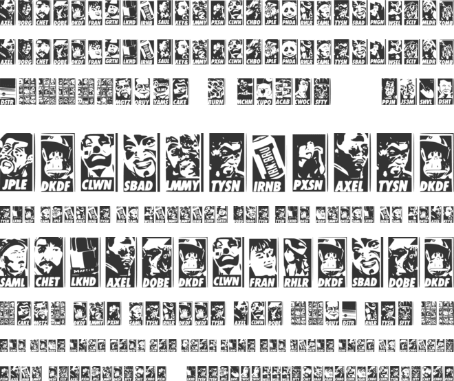 Ubuy Iconic font preview