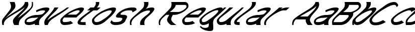 Wavetosh Regular font