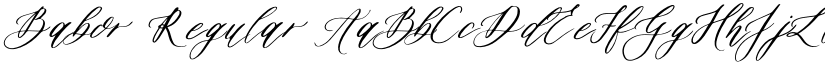 Babor Regular font