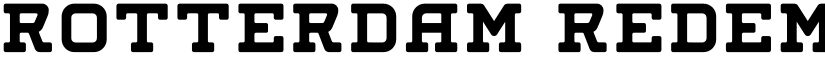 ROTTERDAM REDEMPTION Regular font