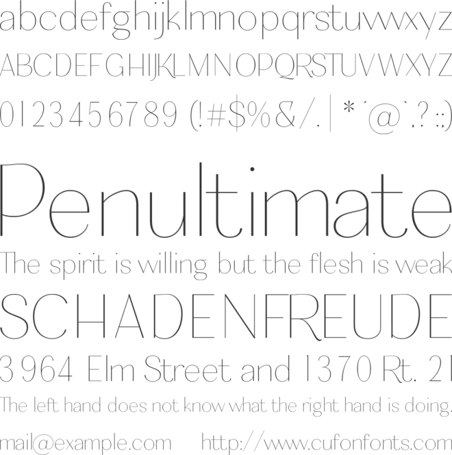 Nagaiya font preview