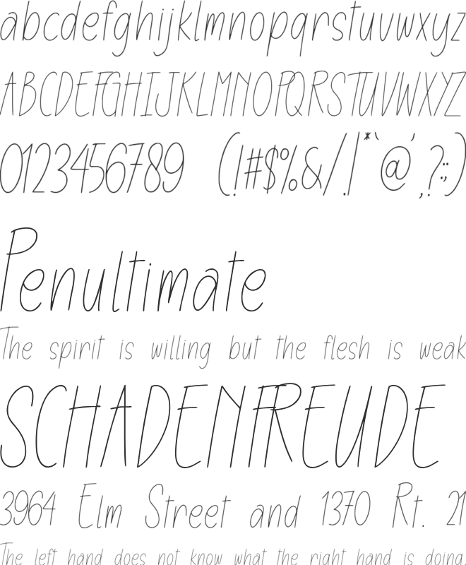 Smileline font preview