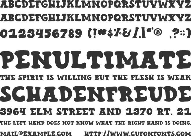 Tropics font preview