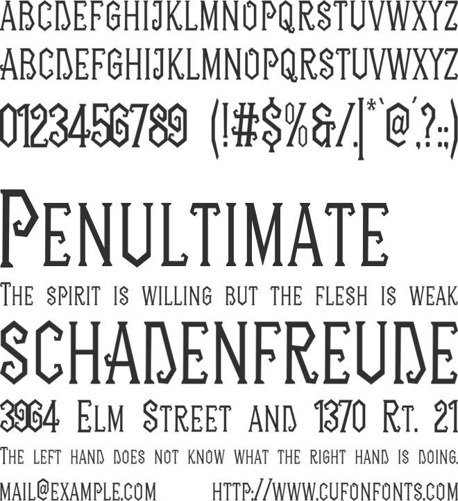 Ohmayes font preview
