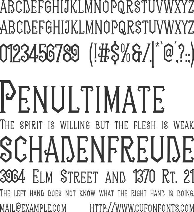 Ohmayes font preview