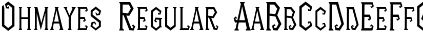 Ohmayes Regular font