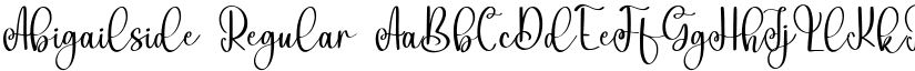 Abigailside Regular font