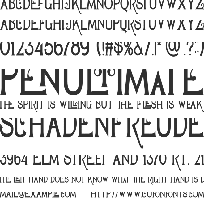 Geajer font preview