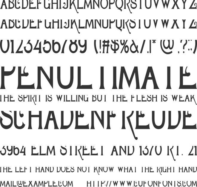 Geajer font preview