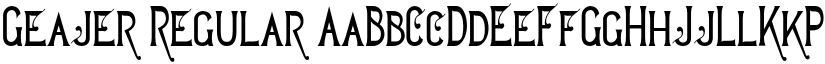 Geajer Regular font